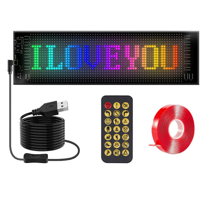 2Pack 16x96 Matrix Devil Eyes Lights For Car Ultra - thin Programmable LED Car Signs With APP Remote Control DIY Design Text Patterns Animations - 5 - CJ