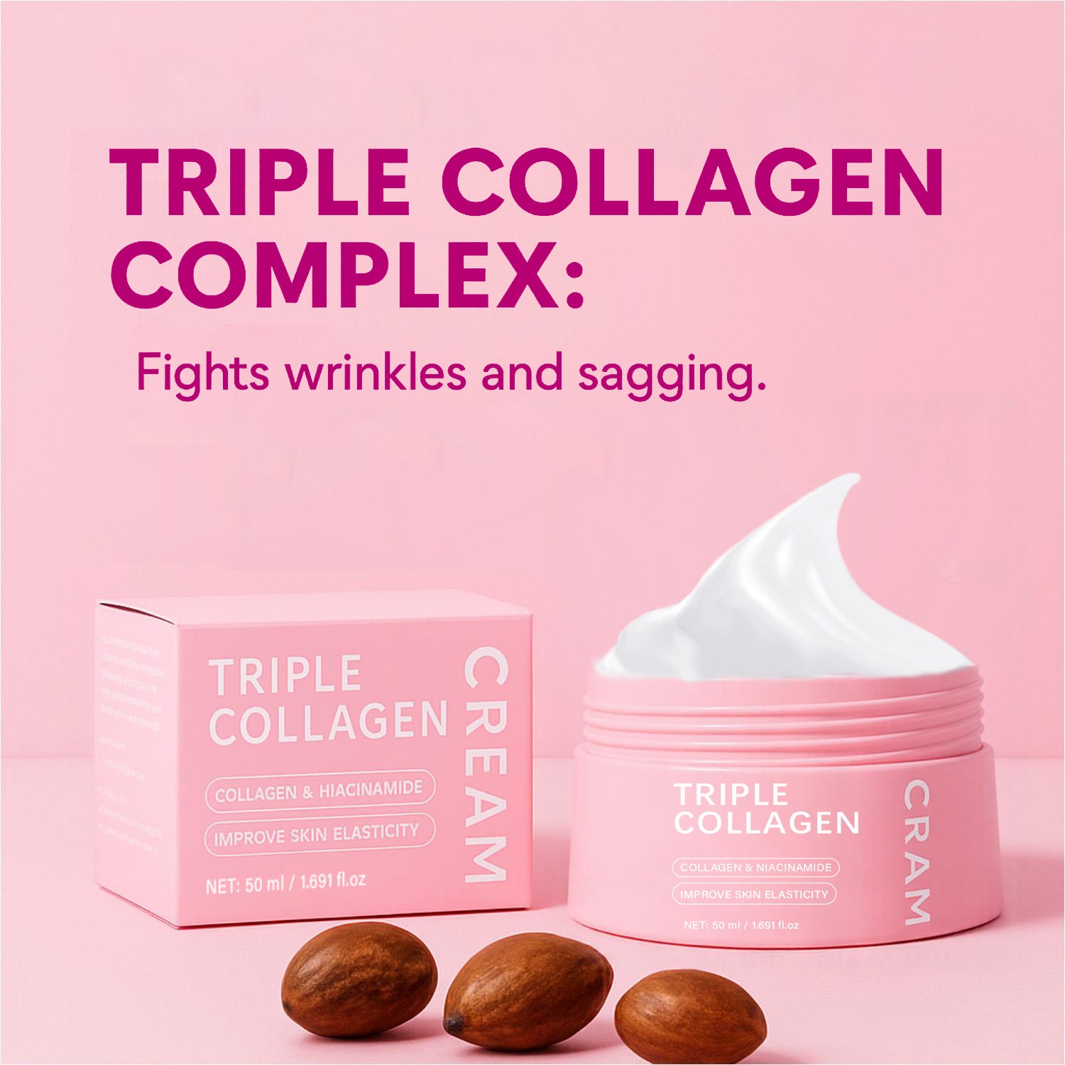 Triple Collagen Egg White Icing 50ml Neutral Package Triple Collagen Cream - 0 - CJ