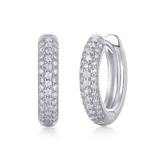 1Corner Star Diamond Set Moissanite Silver Earrings Luxury Fashion Diamond Earrings Stud Earrings Prohibit TikTok sales - 5 - cjdropshipping