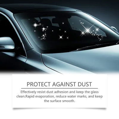 Automotive Oil Film Cleaning Brush, Windshield Cleaner Tool, All In One Wipe On Oil Film Remover, Car Glass Oil Film Cleaner With Reusable Foam Sprayer - 5 - CJ