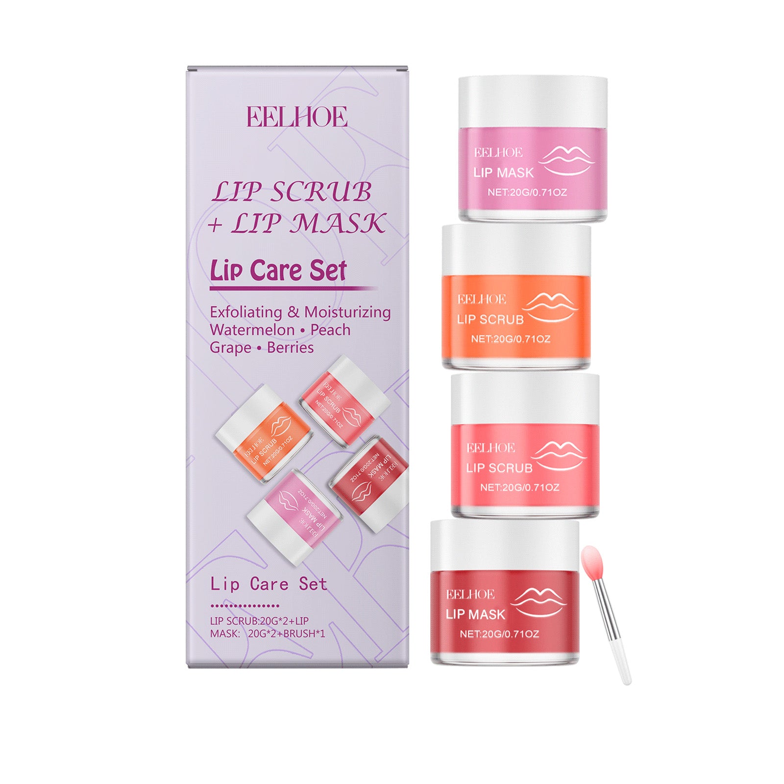 EELHOE Nourishing Lip Care Set, Moisturizing And Gentle, Hydrating Lip And Nourishing Lip Skin For Soft Lips. - 5 - CJ