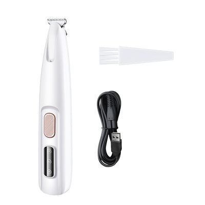 Pets Dog Paw Trimmer With LED Light Fully Waterproof Pet Hair Trimmer With LED Display Dog Clippers For Grooming Widen Blade - 0 - CJ