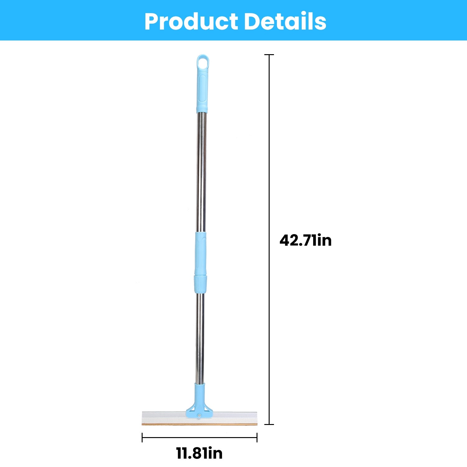 1Pc Pet Hair Removal Rake With 54.33in Adjustable Telescopic Rod Multi - Fabric Dog Cat Hair Scraper Lint Shaver For Carpet Rug Clothes Couch - 5 - CJ