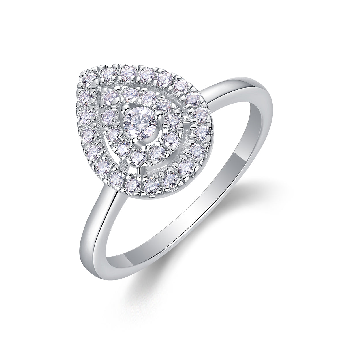 1Set Of Large Diamond Rings Luxury Fashion Set With Moissanite Silver Rings Prohibit Tk Sales - 5 - CJ