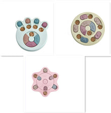 Dog Puzzle Toys Increase IQ Interactive Slow Dispensing Feeding Dog Training Games Feeder For Small Medium Dog Pet Training Toy - 0 - CJ - Blue Green Pink - Set - CJJJCWGY01607 - Blue Green Pink - Set
