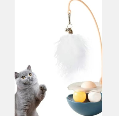 Cat Toys - Interactive Toy For Cat , Kitten Toys, Lightweight Resin Duck Shape Fun Stick For Kitten Play Indoor Outdoor ,Removable And Washable Duck Cat Toy - 5.0 - CJ