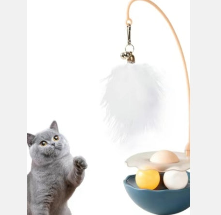 Cat Toys - Interactive Toy For Cat , Kitten Toys, Lightweight Resin Duck Shape Fun Stick For Kitten Play Indoor Outdoor ,Removable And Washable Duck Cat Toy - 5.0 - CJ
