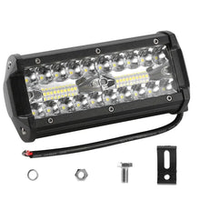 7in LED Light Bar 120W 12000LM LED Work Light Pods Offroad Driving Lights IP67 Waterproof Fog Light Spot Flood Beam For Jeep Trailer Truck Bus Boat - 5 - CJ