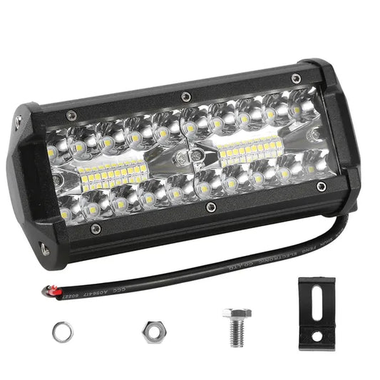 7in LED Light Bar 120W 12000LM LED Work Light Pods Offroad Driving Lights IP67 Waterproof Fog Light Spot Flood Beam For Jeep Trailer Truck Bus Boat - 5 - CJ