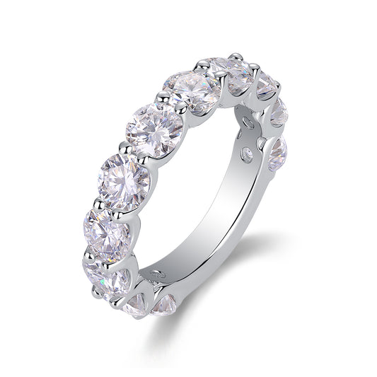 1Dazzling Moments - A Fashionable And Luxurious Jewelry Accessory Set With Moissanite S925 Sterling Silver And Platinum - plated Diamond Prohibit TikTok sales - 5 - CJ