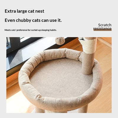 All - in - One Sisal Cat Tree That Doesnt Shed Fluff - 0 - CJ