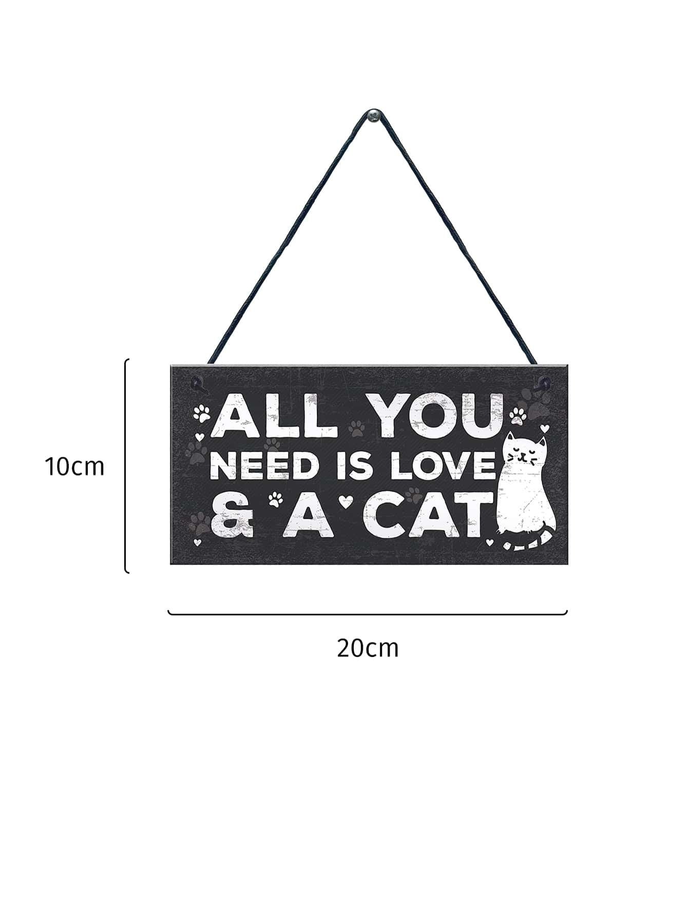 Wooden Cat Pendant For Pets Vintage Style - 0 - CJ