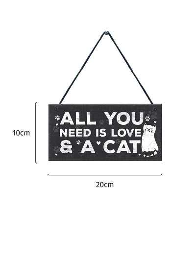 Wooden Cat Pendant For Pets Vintage Style - 0 - CJ