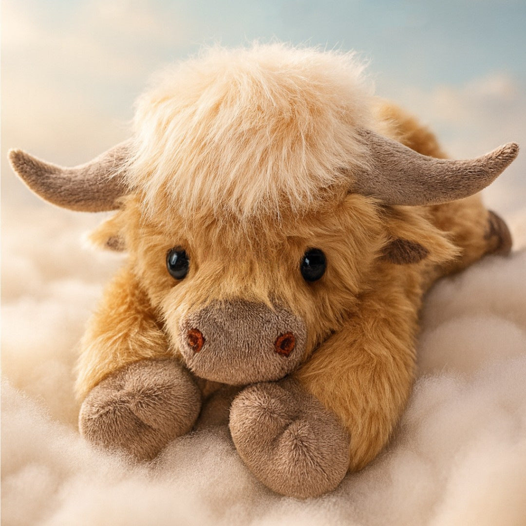 Creative Cartoon Household Highland Cow Plush Toy - 0 - CJ