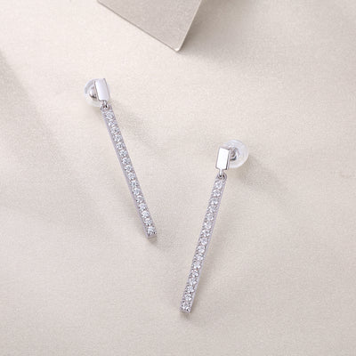 1Jumping Diamond Set Moissanite Silver Earrings Luxury Fashion Diamond Earrings Stud Earrings Prohibit TikTok sales - 5 - cjdropshipping