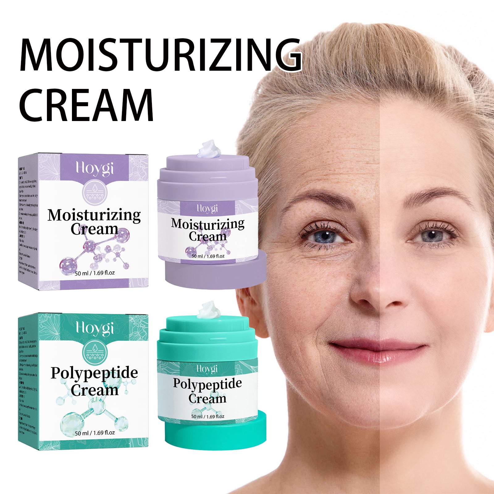 Hoygi Moisturizing Skin Care Cream Lighten Pigmentation Fine Lines Anti - Wrinkle Moisturizing Rejuvenation Whitening Firming Hydrating Cream - 5 - CJ