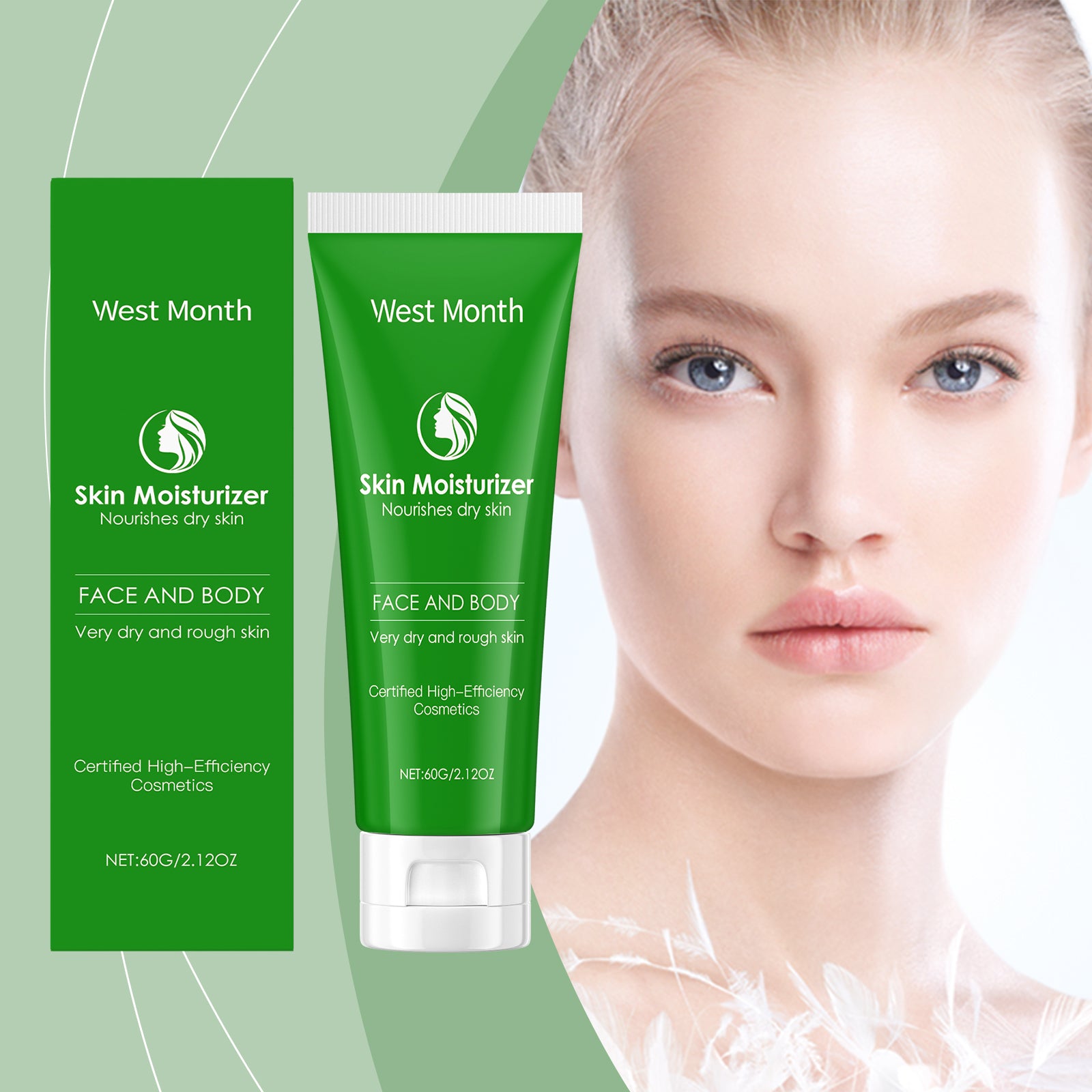 West&Month Moisturizing Moisturizer Gentle Moisturizing Facial Skin Repair Dry Moisturizing Moisturizing Face Cream - 5 - CJ