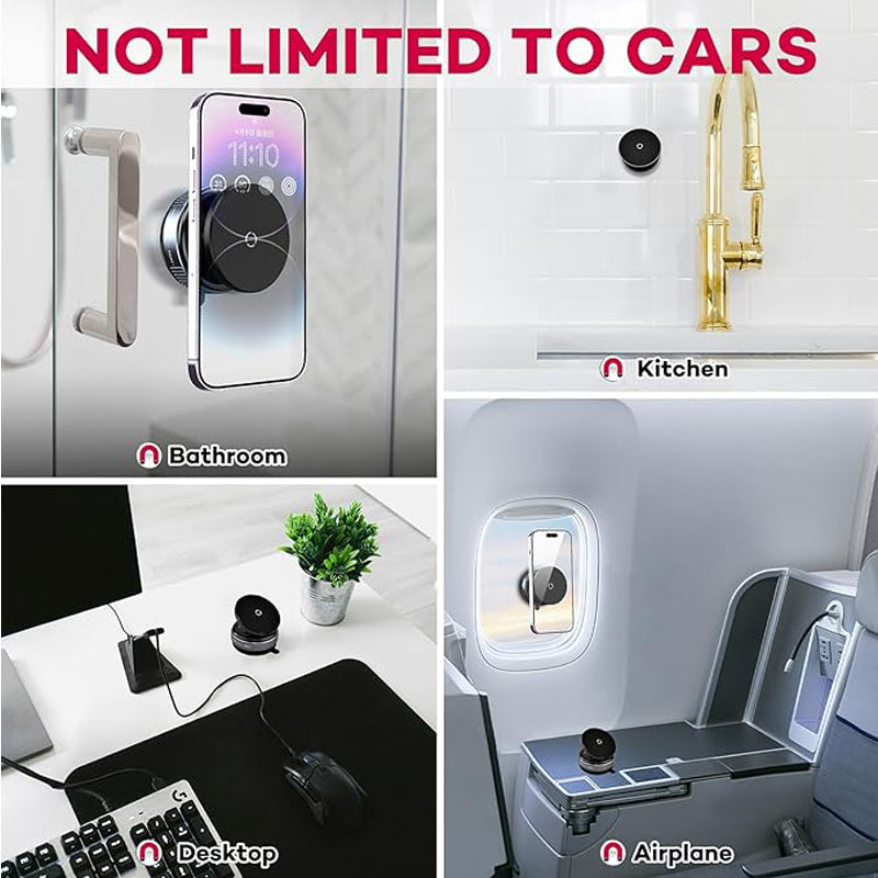 Car Phone Holder, Upgraded 360Adjustable Vacuum Suction 20X  Magnets - 5 - CJ