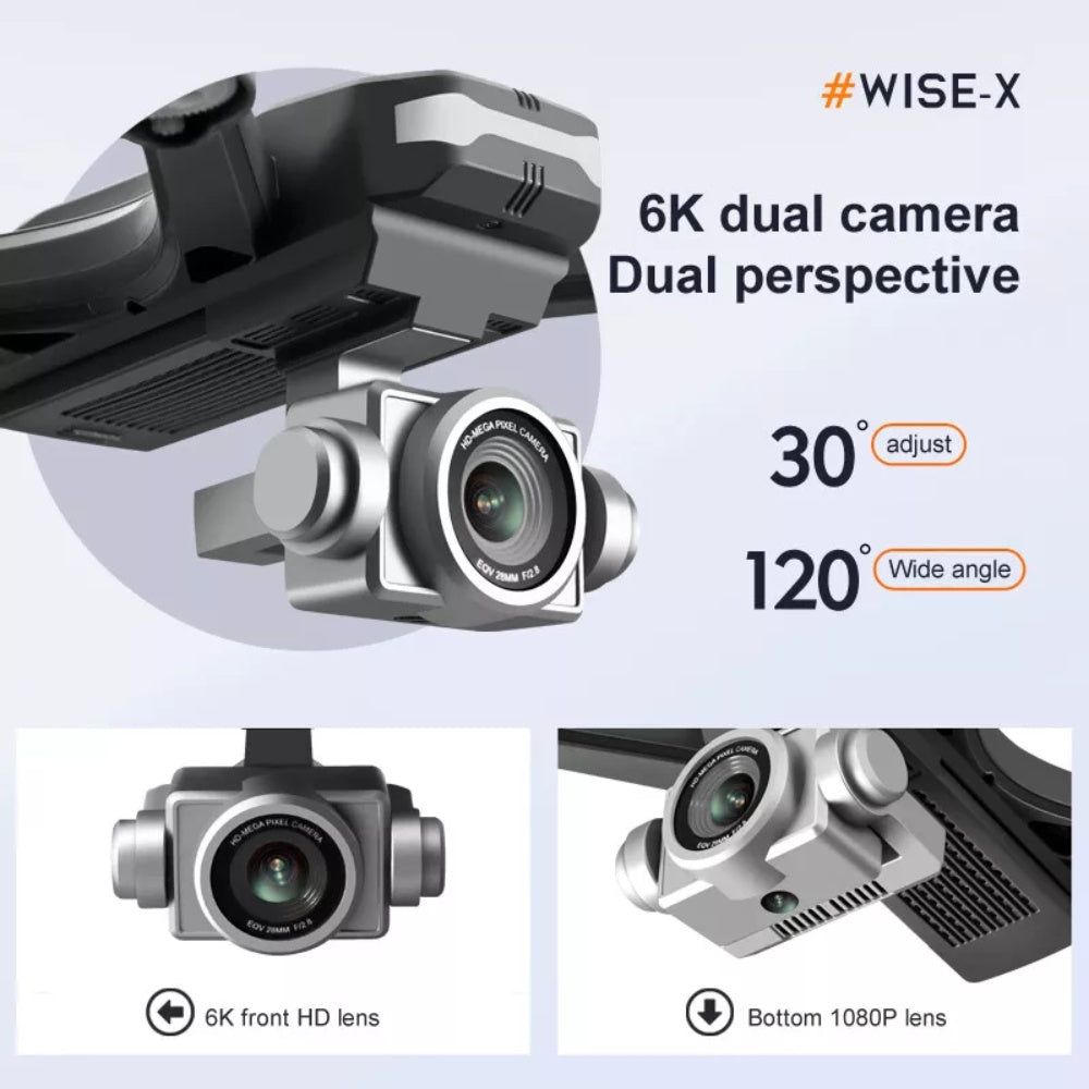 V14 Professional Drone 6K HD Dual Camera Wifi FPV Portable RC Quadcopter 2 BATTERY,Drones Suitable For Adults & Beginners.Logistics Is Randomly Sent By UPS,USPS,Self - pickup. - 5 - CJ