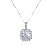 1Small Square Bag - A Fashionable And Luxurious Diamond Jewelry Piece Set With 1 - carat Moissan Diamond S925 Sterling Silver And Platinum - plated Pendant Prohibit TikTok sales - 5 - CJ