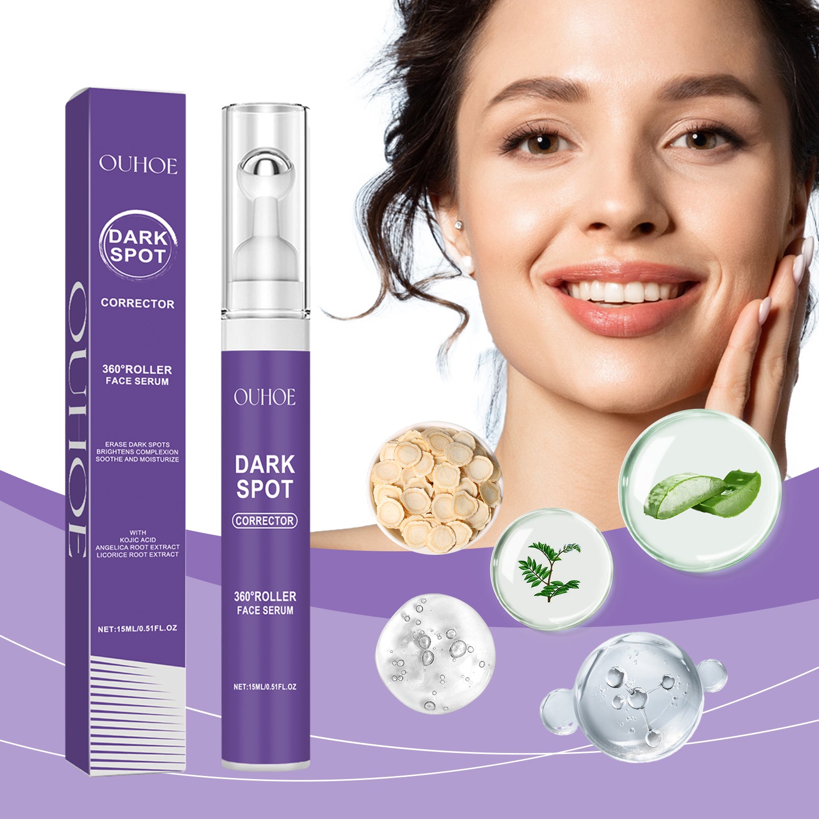 OUHOE Face Essence Brightening Complexion, Improving Facial Dullness, Hydrating And Moisturizing Essence - 5 - CJ