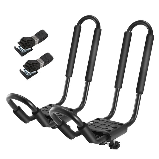 Universal Kayak Roof Rack J Bar, 1 Pairs - Bar Rack HD Kayak Carrier Canoe Boat Surf Ski Roof Top Mount Car SUV Crossbar - 5 - CJ