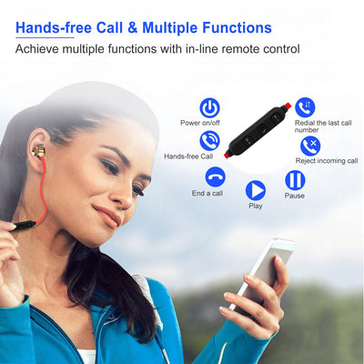Sport Headsets Wireless V4.1 In - Ear Stereo Headphones Sweat - proof Running Earphones With Mic Hands - free - 5 - CJ