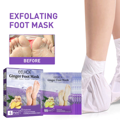 EELHOE Ginger Foot Mask (Bag) Foot Moisturizing, Nourishing, Rejuvenating, Exfoliating, Removing Dead Skin, Dry And Cracked Skin Care Foot Mask - 5 - CJ