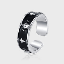S925 Sterling Silver Iris Crown Women's Luxury Black Glue Finger Ring - 4 - https://x.com/titan_prim62775J