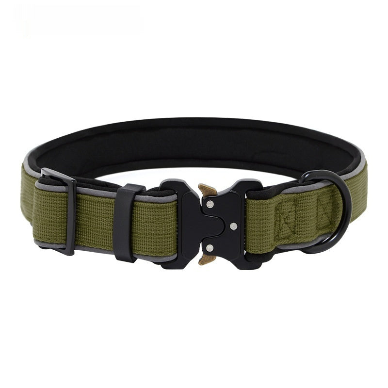 Tactical Dog CollarHarness Reflective Adjustable - 0 - CJ