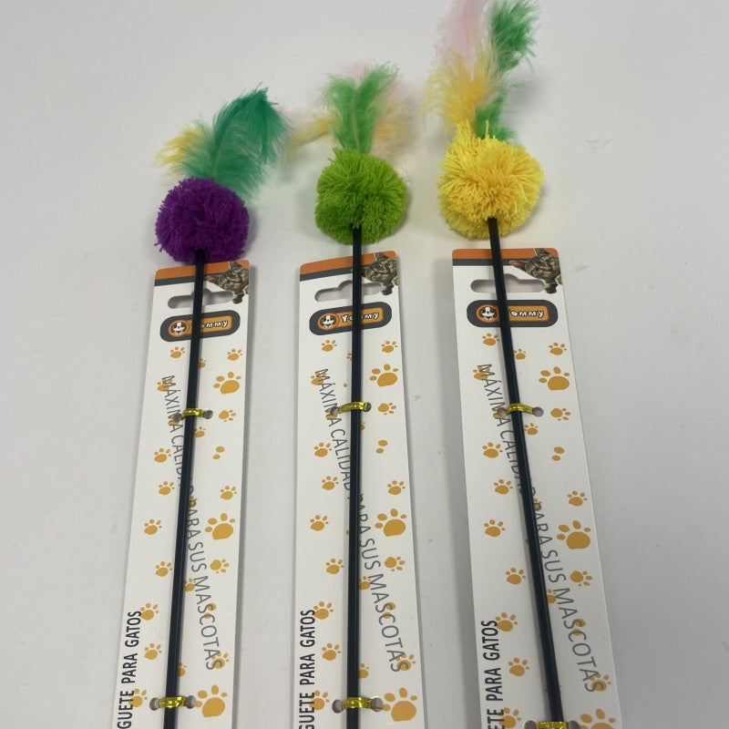 Colorful Feather Ball Cat Toy