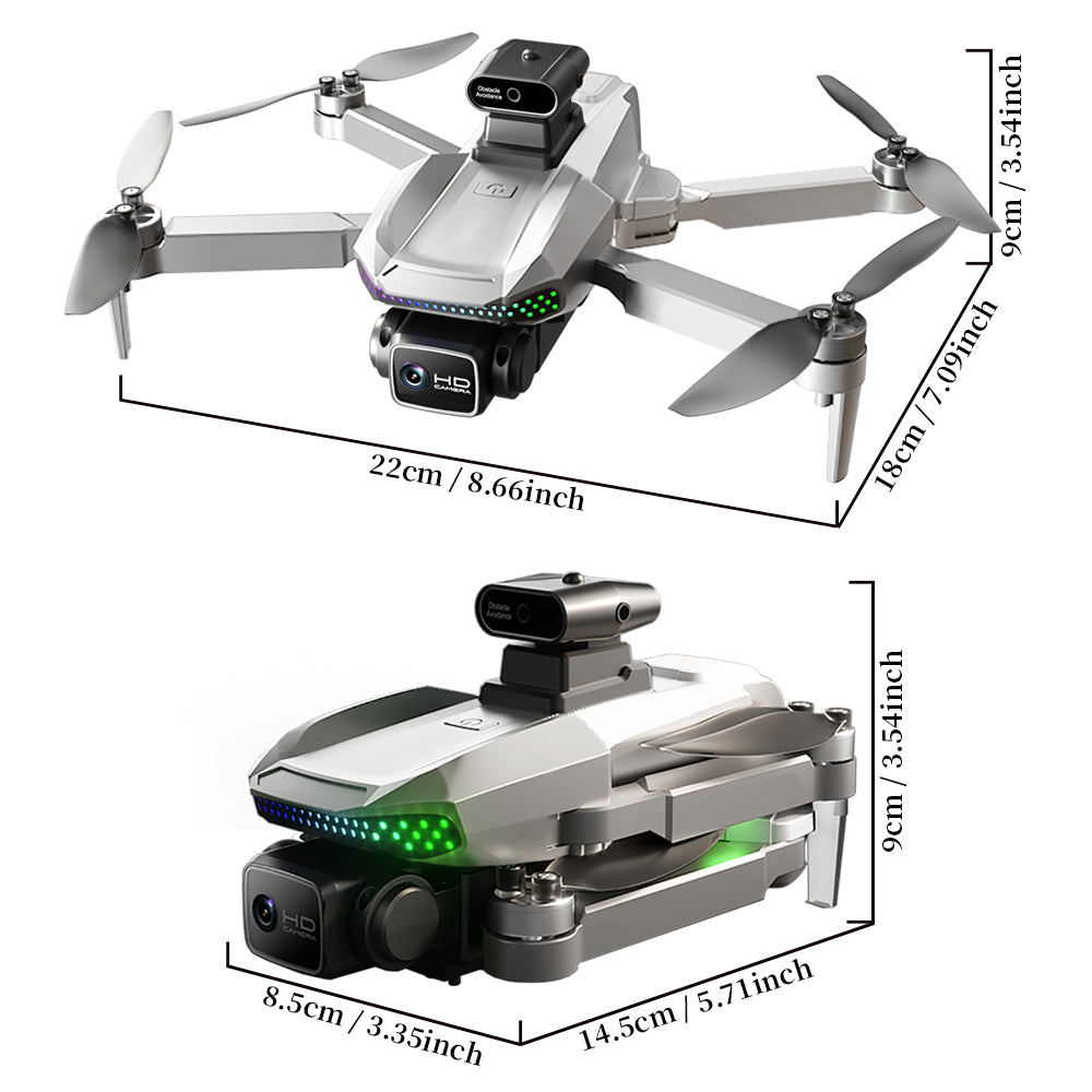 S50 PRO GPS Drone With 2 Batteries, 4.5 - inch Large Screen Remote, Real - Time HD Camera, Obstacle Avoidance, Extended Flight Time - 5 - CJ