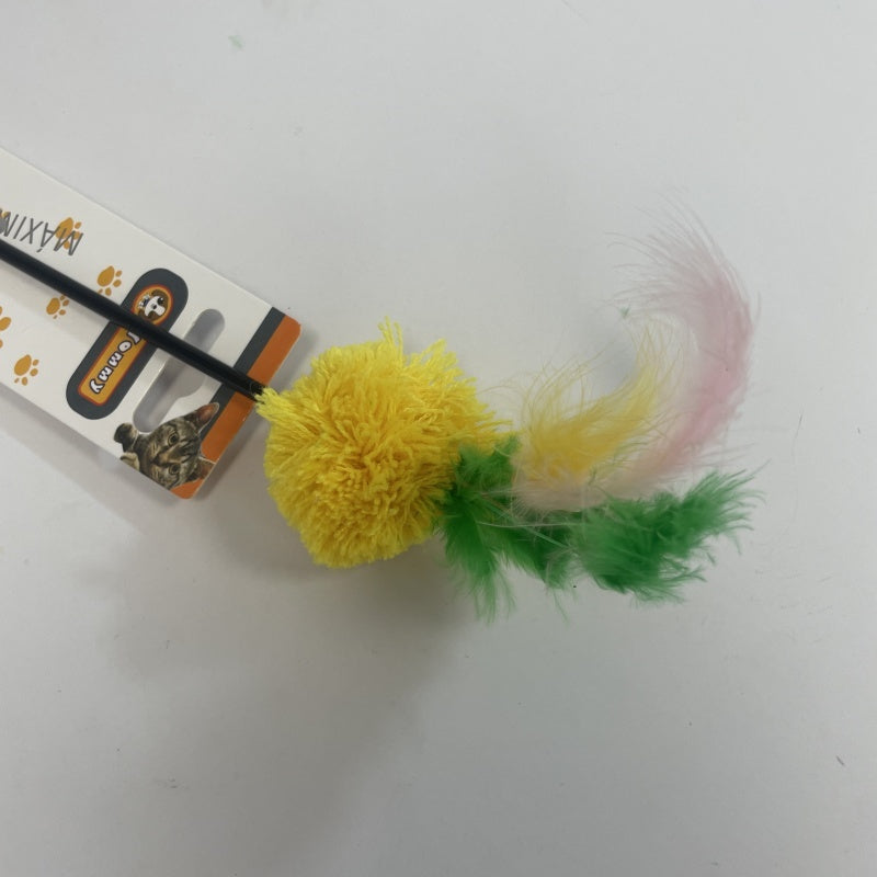 Colorful Feather Ball Cat Toy