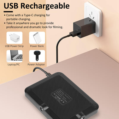 1Pc Rechargeable Selfie Light Fill Light 2000mAh Portable Clip On Light With 3 Light Modes 10 Brightness Levels For Phone Laptop Live Stream Make Up Photography - 5 - CJ