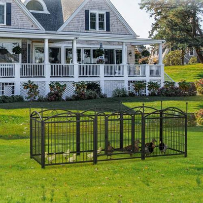 Dog Playpen Indoor 24 Inch 8 Panel Metal Dog Playpen - 5 - CJ