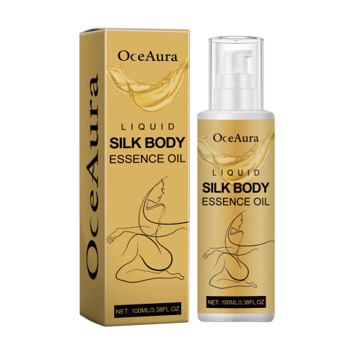 OceAura Liquid Silk Body Essence Oil, Firming Skin Filling Water Tender Skin Moist Fresh And Not Greasy Skin Oil - 5 - CJ