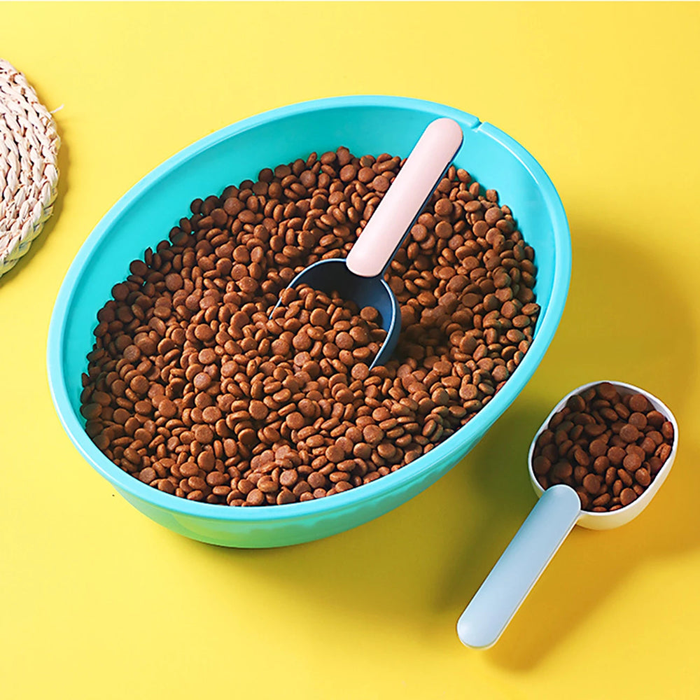 Pet Food Scoop With Ergonomic Bag Clip Handle For Cats Puppies And Small Dogs Measuring Scoop Dog Food Scoop, Plastic Measuring Cup Pet Food Feeding 1 Cup Spoon Long Handle With Clip For Dogs Cats - 5 - CJ