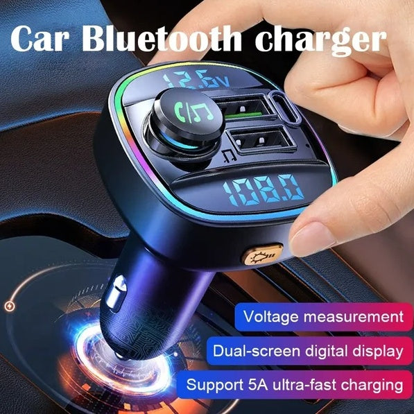 Bluetooth 5.0 Car Wireless FM Transmitter Adapter USB PD Charger AUX Hands - Free - 5 - cjdropshipping