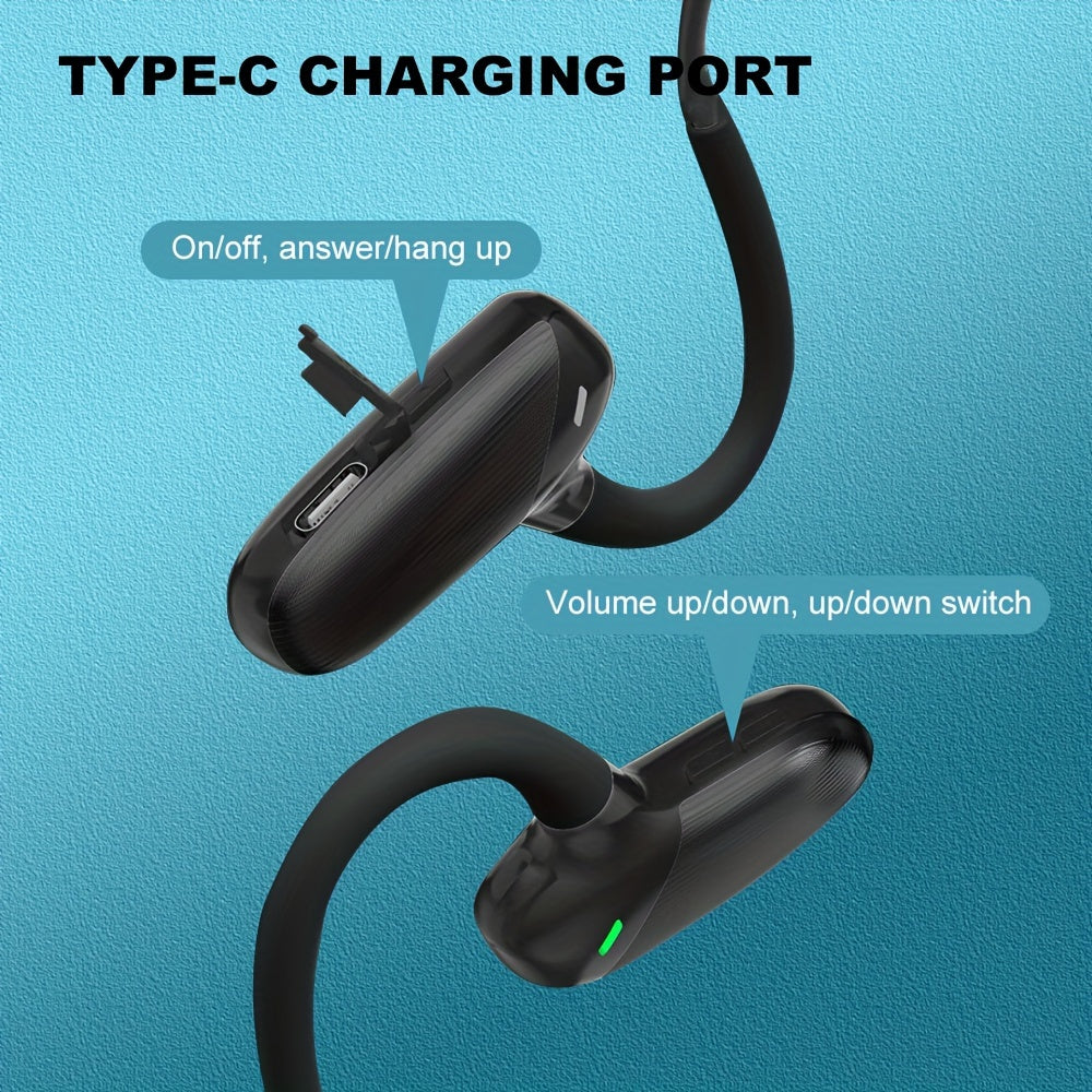 Open,design Bone Conduction Headphones, Wireless Headset, Comfortable To Wear, High - definition Sound Quality, Designed For Running And Sports, Long Battery Life, Stylish And Lightweight - 5 - CJ