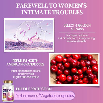 Bronson's Women's Probiotics Contain The Prebiotic Cranberry D - mannose To Support Healthy Digestion, Immunity, And Urinary Tract Care. - 5 - CJ