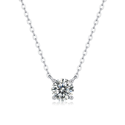 My Heart Will Last Forever - Affordable Diamond Jewelry Necklace Pendant Set With 1 - carat And 2 - carat Moissan Diamonds, S925 Sterling Silver And Platinum Plating. - Prohibit TikTok Sales - 5 - CJ