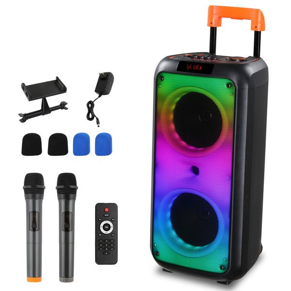 40W Multi Speaker, Light Rhythm Change, Bluetooth Remote Control, Plastic Rod Speaker