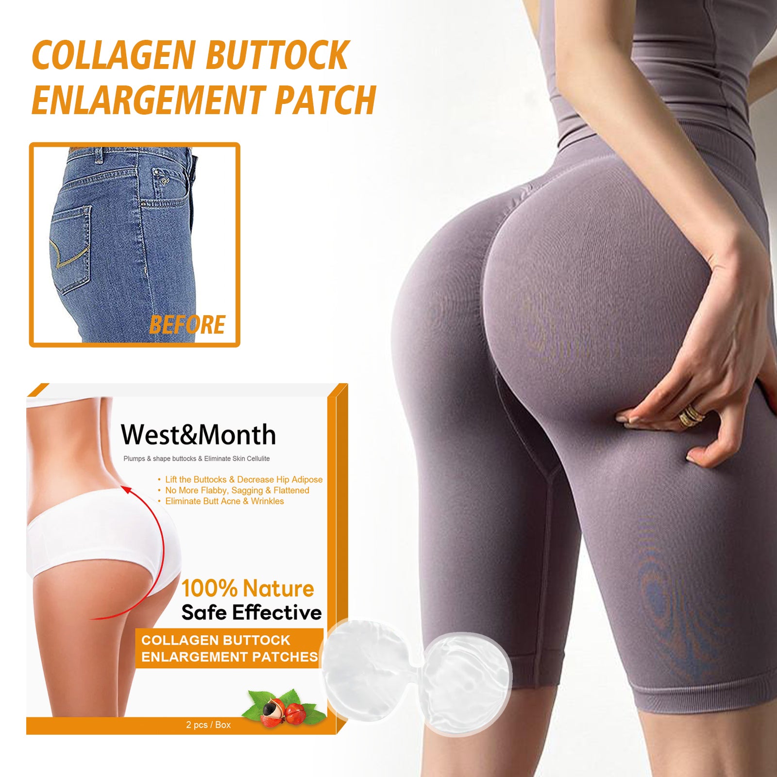 West&Month Collagen Butt, Lift And Buttocks Firming Skin, Hip Lift And Peach Butt Lift - 5 - CJ