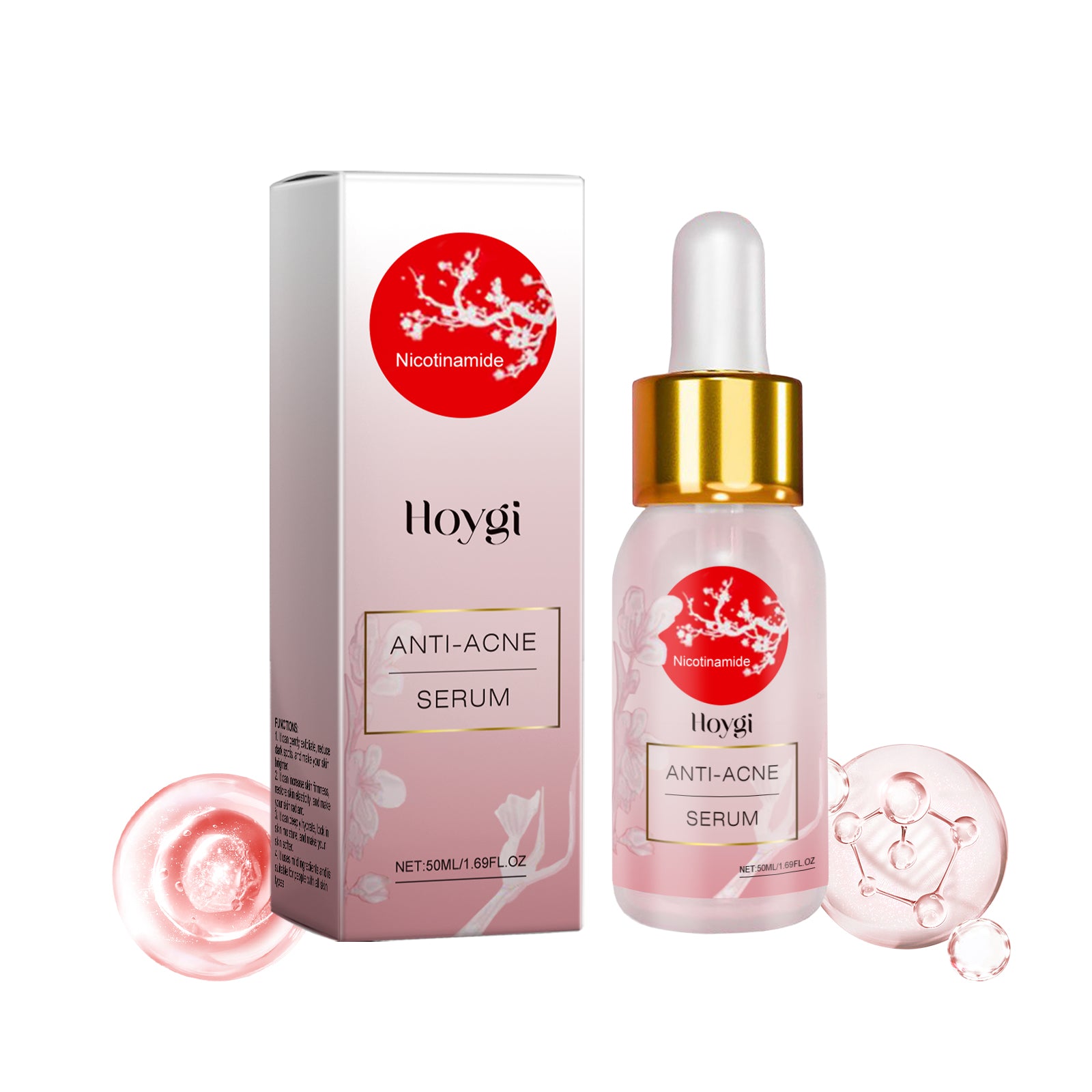 Hoygi Nicotinamide Anti - Acne Serum Mild Anti - Acne Serum Improve Acne Moisturizing Repair Serum - 5 - CJ