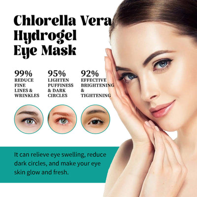 EELHOE Chlorella Vera Hydrogel Eye Mask, Moisturizing Desalination Eye Grain Compact Fine Grain Soft Skin Hydrating Eye Mask - 5 - CJ