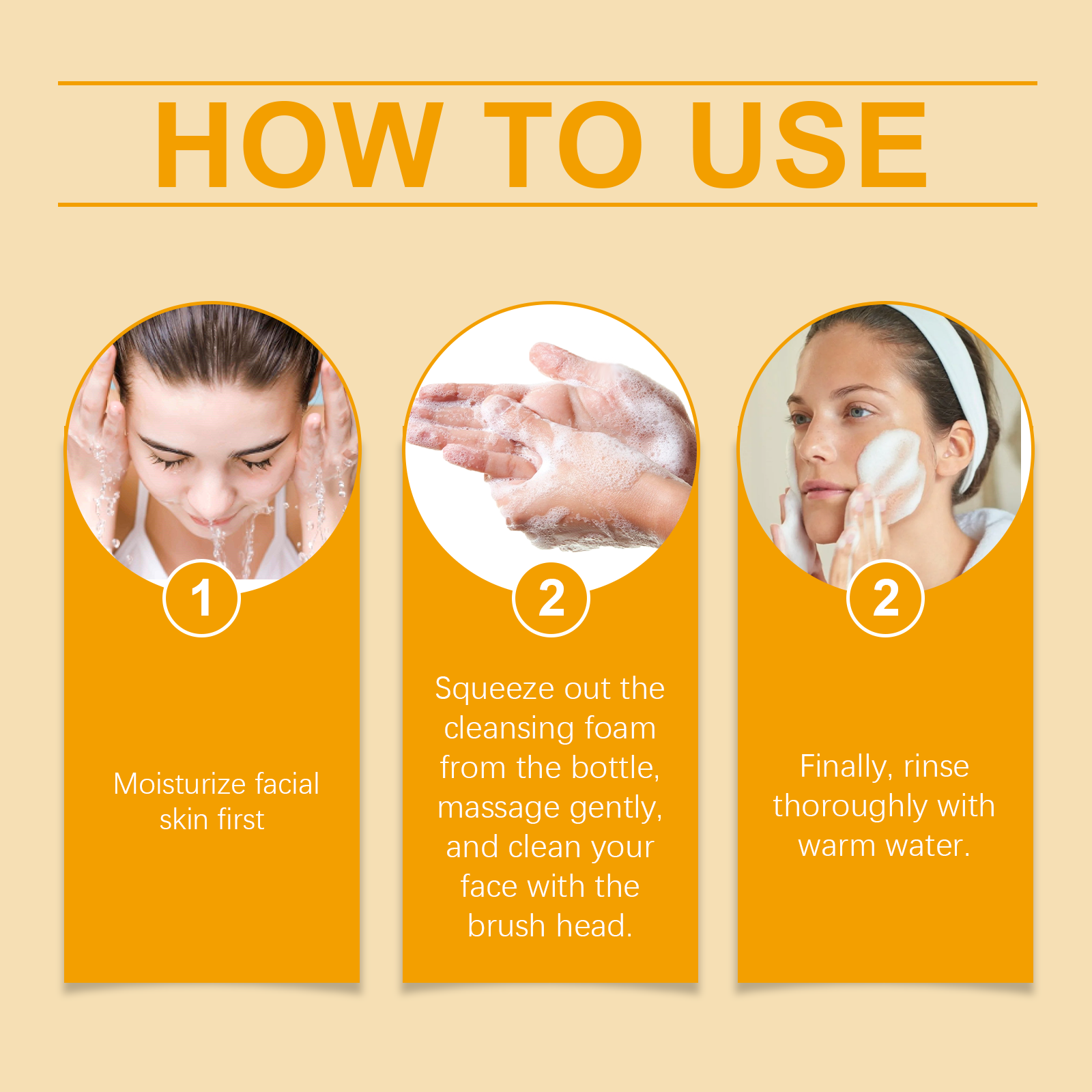 West Month Turmeric Cleanser Gently Cleanses Facial Skin, Moisturizes And Beauty Skin Refreshing, Clean And Not Tight - 5 - CJ