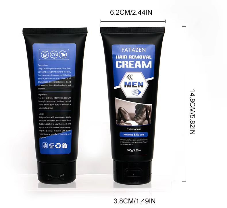 Natural Hair Care Gentle Hair Removal Products For Men Quick Effective Hair Removal Cream