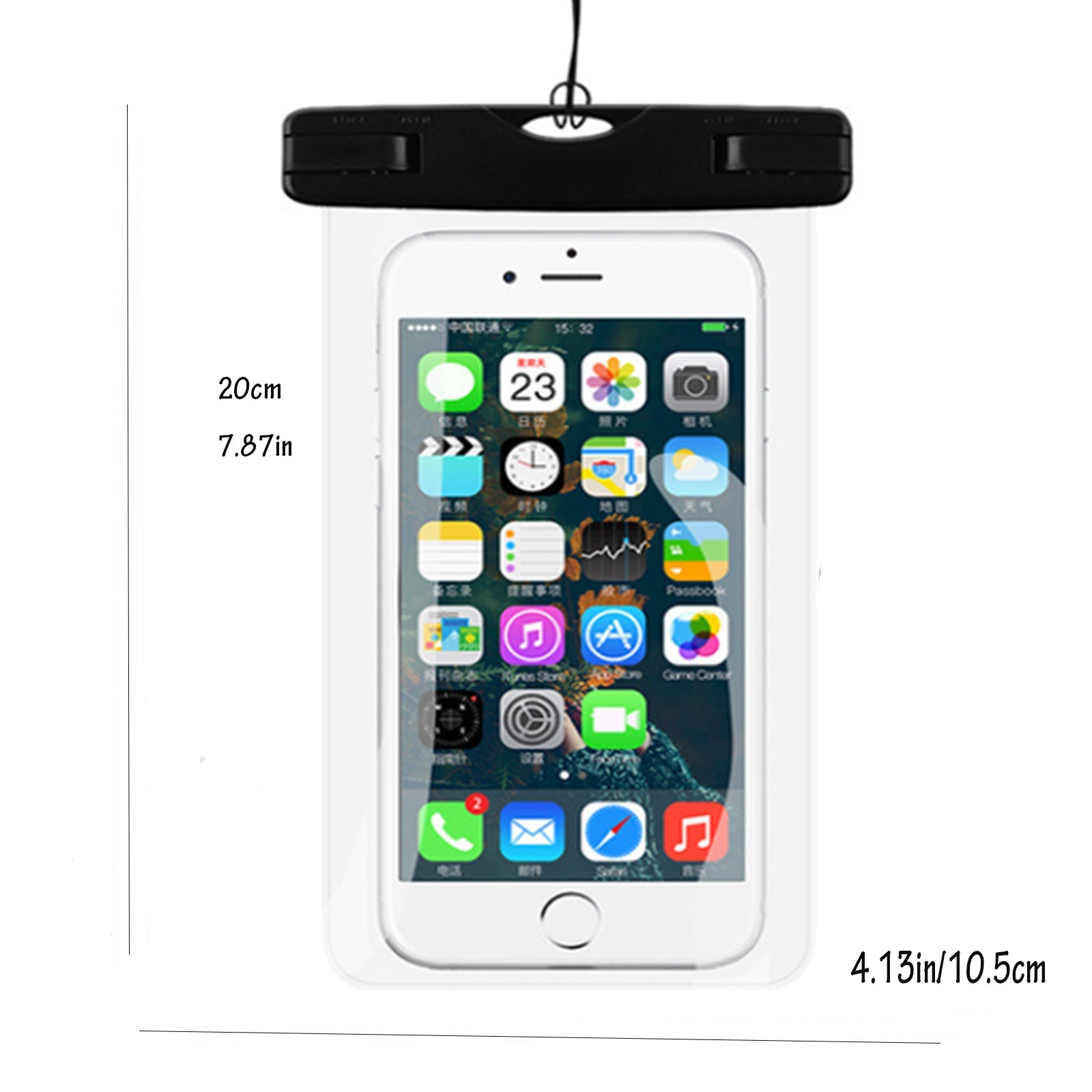 2 Packs Waterproof Phone Pouch For Drifting Diving Swimming, Underwater Dry Bag Case Cover For Phone - 5 - CJ