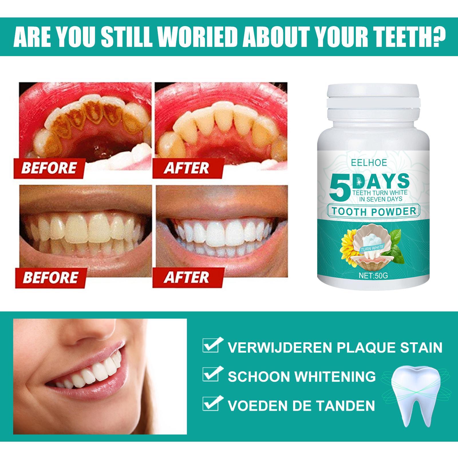 Yierhao Whitening Tooth Powder Cleans Teeth, Removes Dirt And Plaque, And Freshens Breath - 5 - CJ