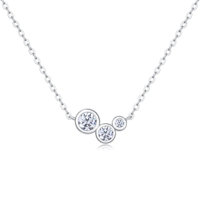 1White Dew - A Fashionable And Luxurious Diamond Jewelry Pendant Set With Moissanite S925 Sterling Silver Prohibit TikTok sales - 5 - CJ